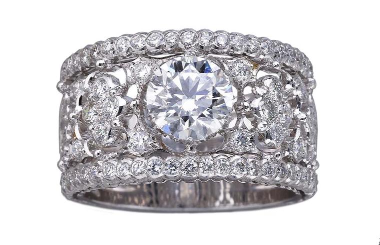 Buccellati Romanza diamond engagement ring